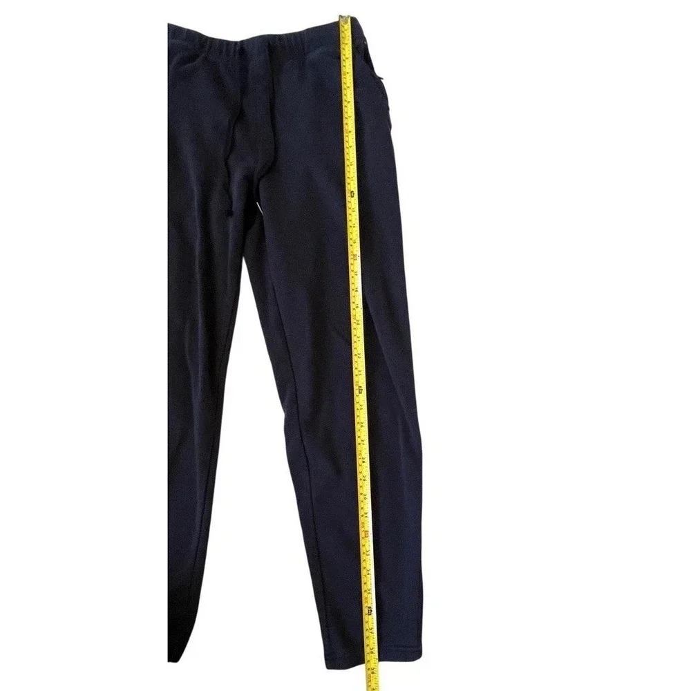 Eddie Bauer Lounge Mens Large Navy Blue Cotton‎ Blend Fleece Jogger Sweatpants